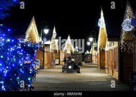 Trentham Shopping Village an Weihnachten Stockfoto