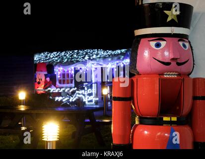 Santa's Grotto an Trentham Gardens Stockfoto