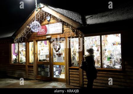 Trentham Shopping Village an Weihnachten Stockfoto