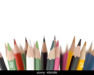 Sortiment Bunte Bleistifte Stockfoto
