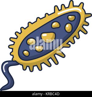 Mikrobe-Symbol, Cartoon-Stil Stock Vektor