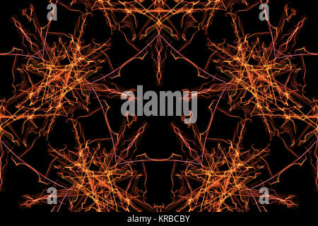 Geblümte Fliese Muster. Zusammenfassung nahtlose Hintergrund. Seide Symmetrie nahtlose Muster Serie. Stockfoto