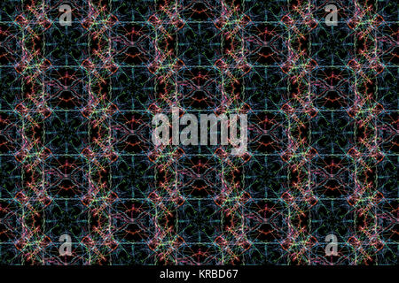 Schöne nahtlose Muster, abstrakten Hintergrund aus bunten Linien. Seide Symmetrie nahtlose Muster Serie. Stockfoto