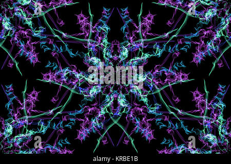 Schöne nahtlose Muster, abstrakten Hintergrund aus bunten Linien. Seide Symmetrie nahtlose Muster Serie. Stockfoto