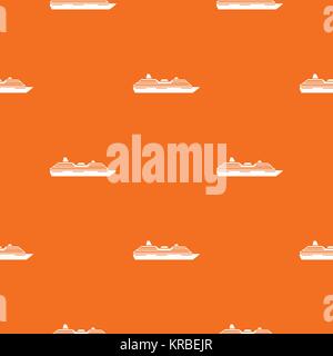 Kreuzfahrtschiff Muster nahtlose Stock Vektor