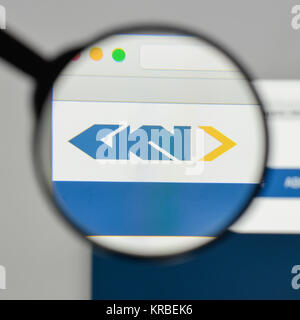 Mailand, Italien - 10 August 2017: GKN-Logo auf der Homepage. Stockfoto