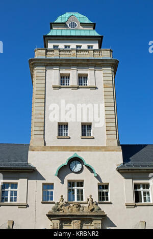 Jugendstilbad in Darmstadt (Hessen, Deutschland), Anbauteile außen Stockfoto