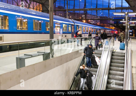 Hlavni nadrazi, wilsonovo Wilsonova ulice, Nove Mesto, Praha, Ceska Republika/Wilson Hauptbahnhof, Prag, Tschechische Republik Stockfoto