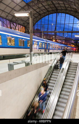 Hlavni nadrazi, wilsonovo Wilsonova ulice, Nove Mesto, Praha, Ceska Republika/Wilson Hauptbahnhof, Prag, Tschechische Republik Stockfoto