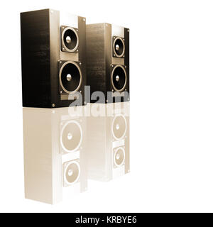 3D Render Lautsprecher Stockfoto