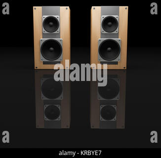 3D Render Lautsprecher Stockfoto