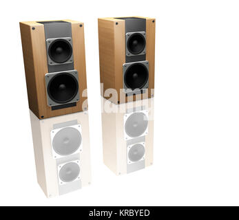 3D Render Lautsprecher Stockfoto