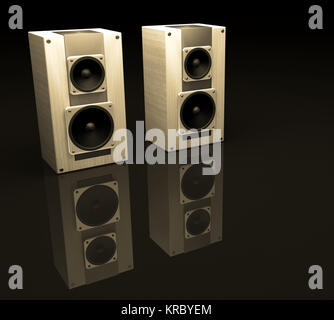 3D Render Lautsprecher Stockfoto
