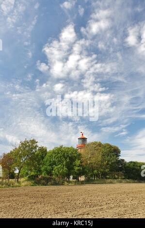 Leuchtturm Staberhuk, Insel fehmarn Stockfoto