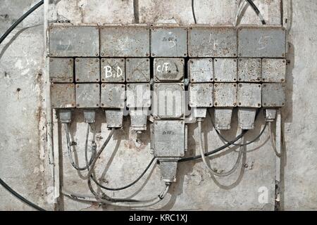 Industriellen Schaltschrank Stockfoto