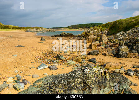 Strand auf llanddwyn Insel Anglesey, Nordwales Stockfoto