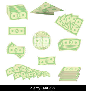 Amerikanischen Banknoten. Bares Geld. US-Währung Stockfoto