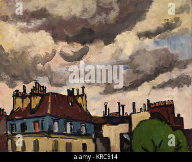 H. Lyman Sayen - Dächer und Wolken, Paris Stockfoto