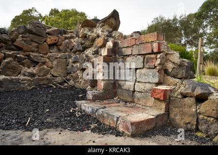 Bilder aus um pfeifenmacher Park in Maribyrnong, Melbourne. Vor allem spiegeln die Rückkehr der Natur und der Kunst, zu ehemaligen Industriegelände Stockfoto