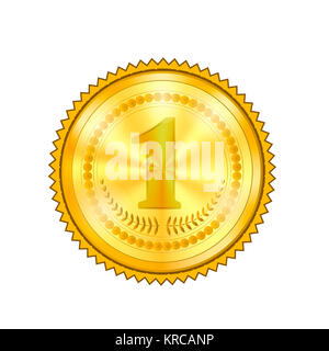 Champion Award Gold Symbol Stockfoto