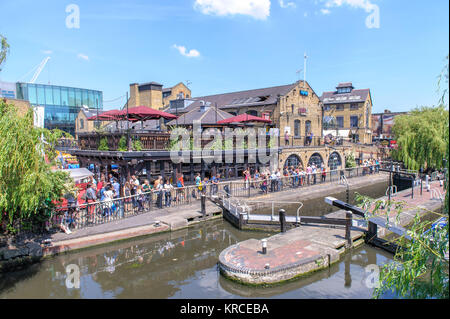 Camden Lock in London Stockfoto