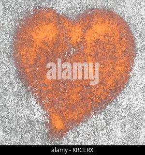 Rostige Herzen Stockfoto