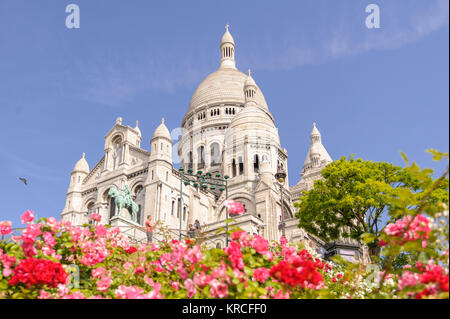 Sacre Coeur Kathedrale in Montmartre, Paris, Frankreich Stockfoto