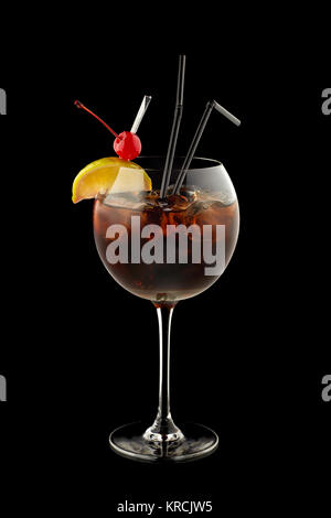 Cocktail Cuba Libre Stockfoto