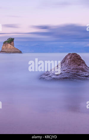 Lange Belichtung geschossen von der erstaunlichen Ton Formationen in Sidari Korfu Griechenland. Stockfoto