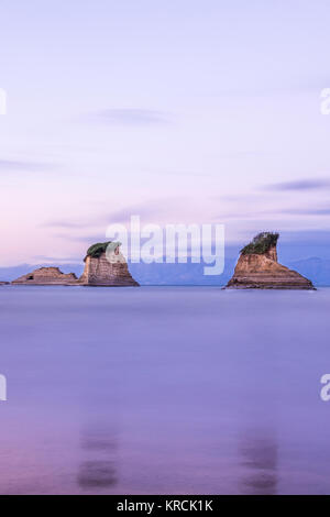 Lange Belichtung geschossen von der erstaunlichen Ton Formationen in Sidari Korfu Griechenland. Stockfoto