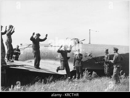 DEUTSCHE FLUGBESATZUNG BESETZT Stockfoto