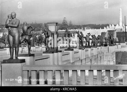 Statuen im Frognerpark, Oslo, Norwegen Stockfoto