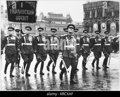 SIEGESPARADE/KONIEW Stockfoto