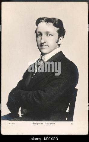 SIEGFRIED WAGNER, der Sohn des Komponisten Richard Wagner und eine produktive Oper Komponist in seinem eigenen Recht. Künstlerische Direcror der Bayreuther Festspiele 1908-30 Datum: 1869 - 1930 Stockfoto