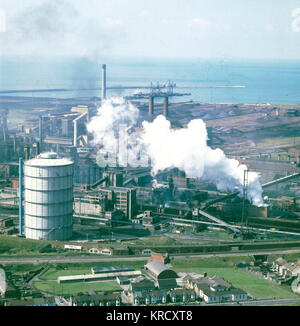 Das Stahlwerk von Port Talbot in West Glamorgan, Wales. Stockfoto