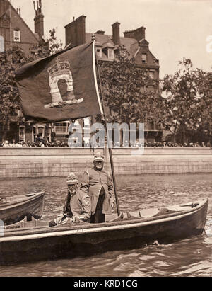 Doggett's Coat and Badge Race, Themse, London Stockfoto