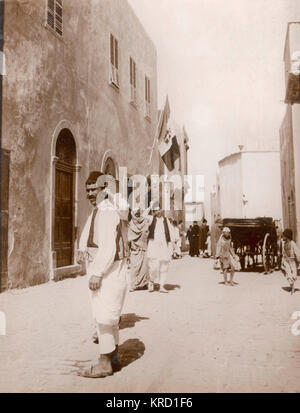 Zollhaus, Tripolis, während des Italienisch-Türkischen Krieges Stockfoto