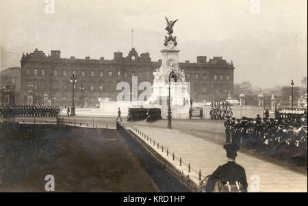 Probe für die Enthüllung des Victoria Memorial Stockfoto