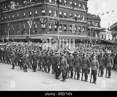 Herzog und Herzogin von York am Anzac-Tag Stockfoto