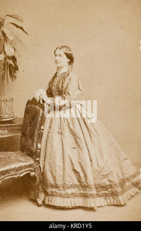 Viktorianische Frau (Familie Polhill-Turner) Stockfoto