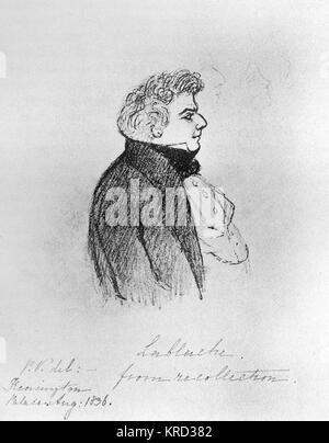 Luigi Lablache, gezeichnet von Königin Victoria Stockfoto