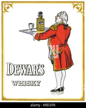 Dewars Whisky-Werbung Stockfoto