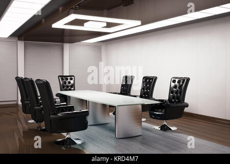 Conference Room interior 3d render Stockfoto