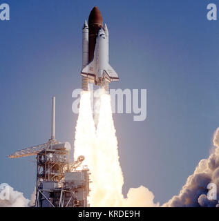 LIFTOFF STS-29, 3/13/89 STS-29 Starten Stockfoto