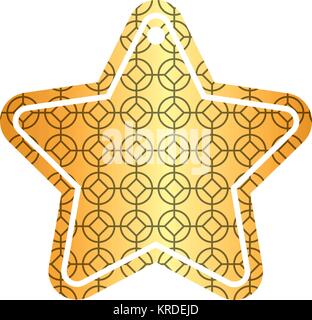Star tag Japanische abgerundet und rhombus Muster Stock Vektor