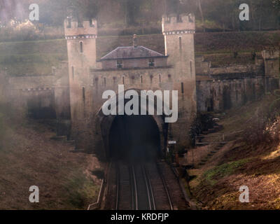 Die Clayton Tunnel auf die Brighton Main Line in Sussex Stockfoto