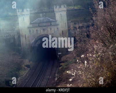 Die Clayton Tunnel auf die Brighton Main Line in Sussex Stockfoto