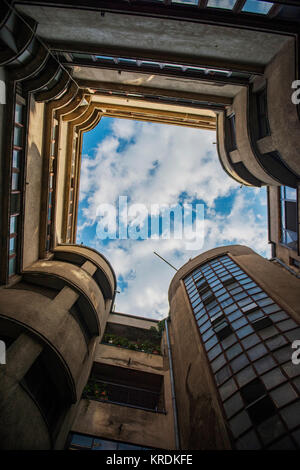 1930er Jahre modernistische Gebäude in Bukarest, Rumänien Stockfoto