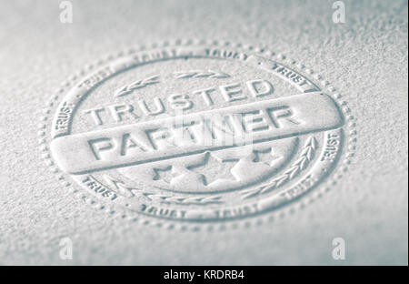 Vertrauen in die Stockfoto