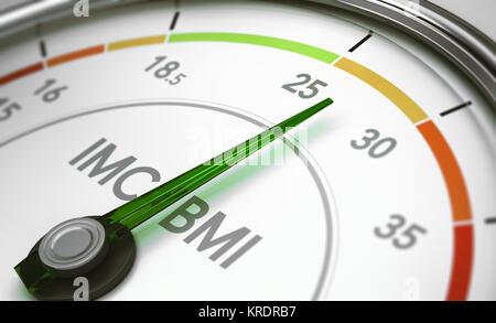 BMI, Body Mass Index Stockfoto